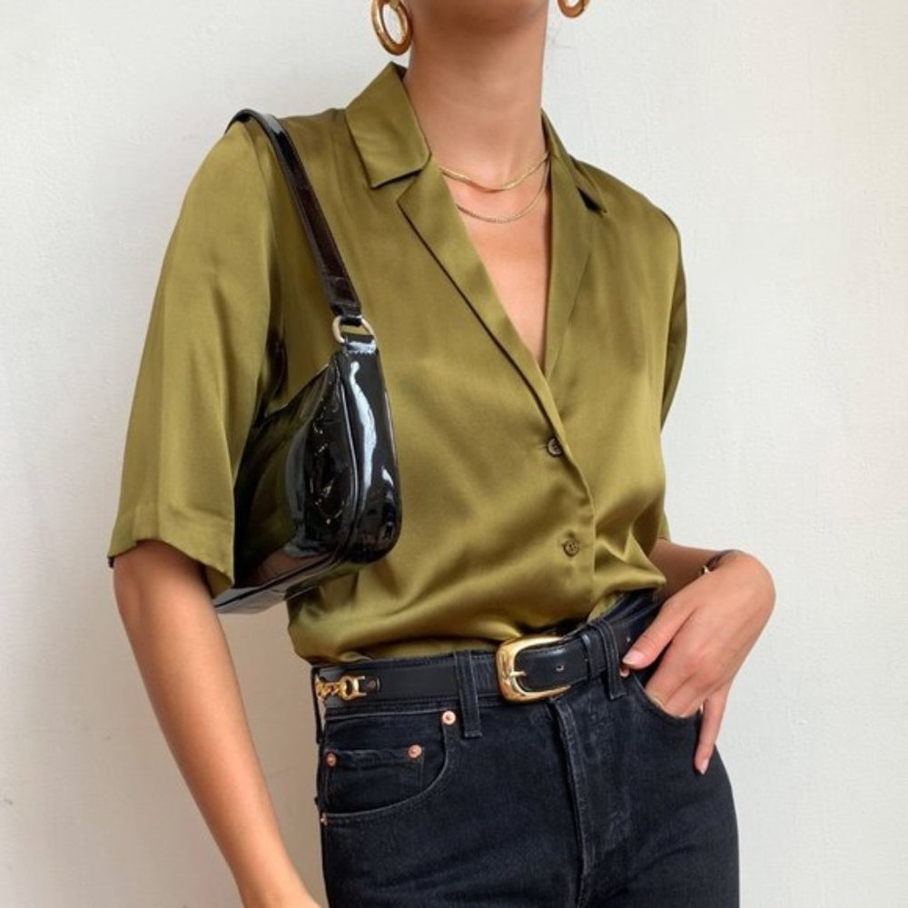 ORSEUND IRIS Le Funk Top - XS Moss Green